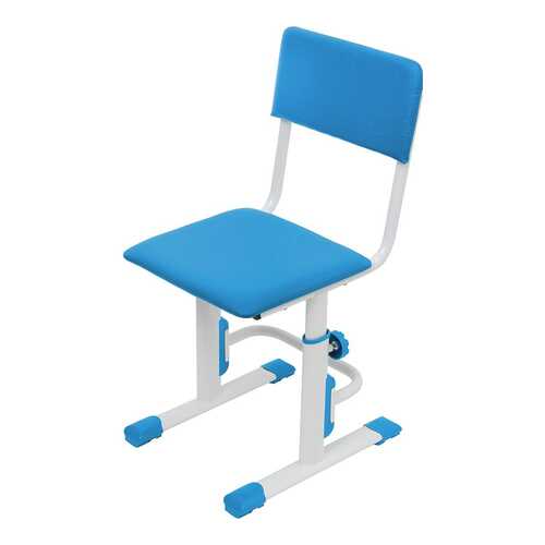 Детский стул для школьника регулируемый Polini Kids City/Polini Kids Smart S, Белый/Синий в Едим Дома