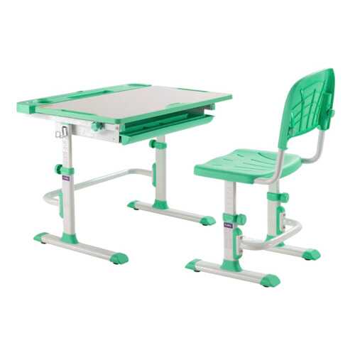 Комплект парта и стул трансформеры Cubby Disa белый, зеленый, в Едим Дома