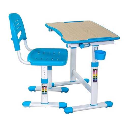 Парта со стулом Fun Desk PICCOLINO II Blue (голубой) в Едим Дома