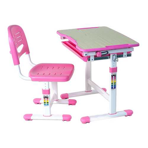 Парта со стулом Fun Desk PICCOLINO Pink (розовый) в Едим Дома
