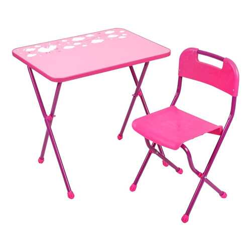 Набор детской складной мебели Алина 2 (цвет: розовый) в Едим Дома