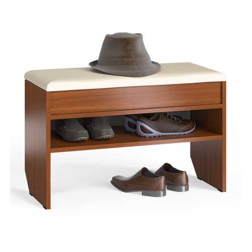 Обувница с нишей и мягким сиденьем Мебельный Двор ТО-10 итальянский орех, 80х37х45 см в Едим Дома