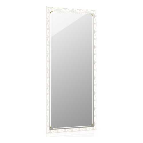 Зеркало ЕвроЗеркало 119С белый, орнамент цветок, 45х100 см в Едим Дома