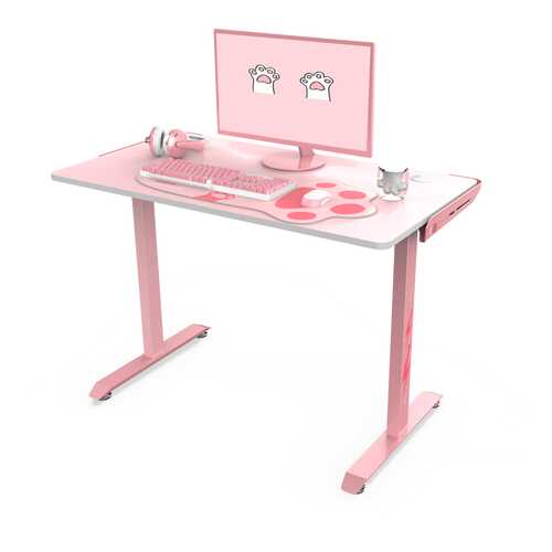 Стол для компьютера (для геймеров) Eureka I1-S, розовый в Едим Дома