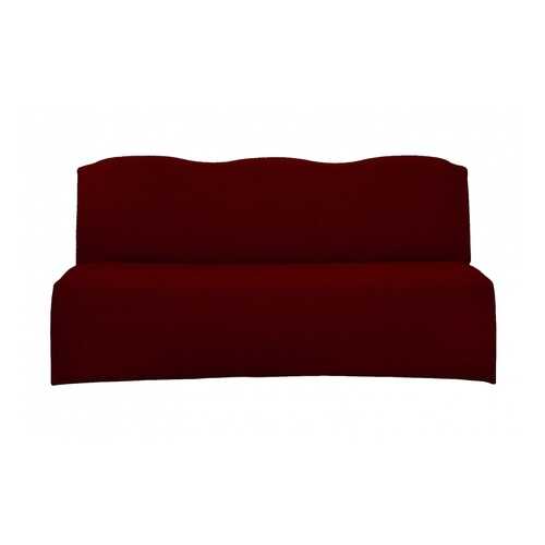 Чехол на трехместный диван без подлокотников Venera, жаккард, цвет бордовый в Едим Дома
