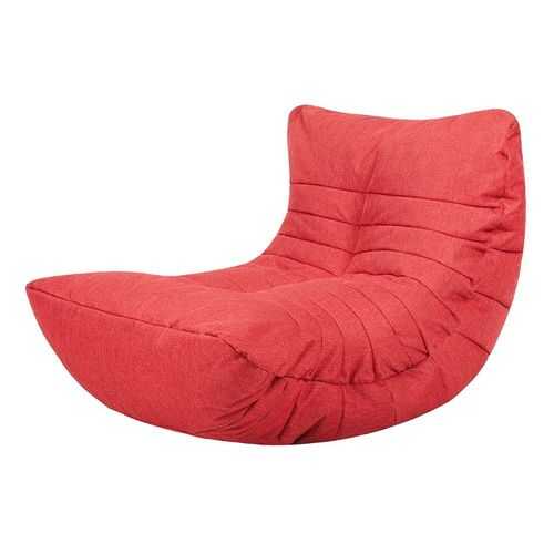 Кресло бескаркасное Папа Пуф Cocoon Chair Red, размер L, рогожка, красный в Едим Дома