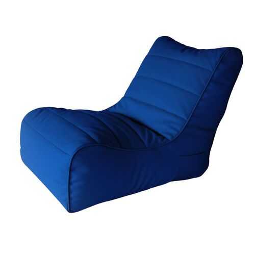 Кресло бескаркасное Папа Пуф Soft Lounger Blue, размер XL, экокожа, синий в Едим Дома