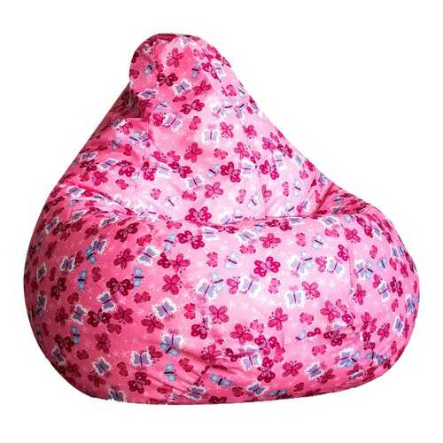 Кресло-мешок DreamBag Розовые Бабочки, размер XXXL, жаккард, розовый с рисунком в Едим Дома