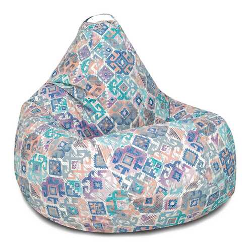 Кресло-мешок DreamBag Ясмин, размер XXL, жаккард, бежевый; голубой; синий в Едим Дома