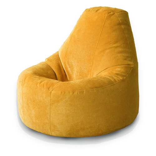 Кресло-мешок люкс MyPuff, микровельвет, желтая горчица в Едим Дома