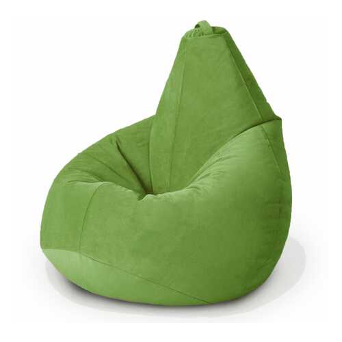Кресло-мешок MyPuff Стандарт, размер L, велюр, матово-зеленый в Едим Дома