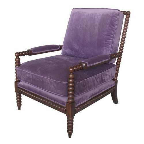 Кресло для гостиной ROOMERS Сезар C0211-1D/AR108-14, фиолетовый в Едим Дома