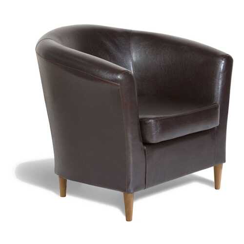 Кресло Евро Лайт экокожа коричневый в Едим Дома