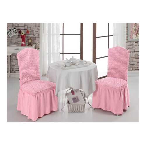 Чехол на стул KARNA Bet светло-розовый в Едим Дома