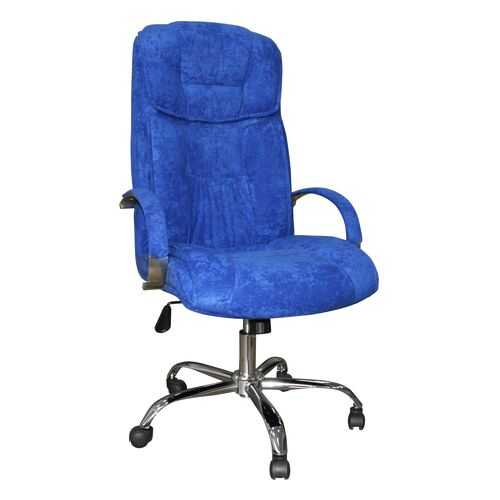 Кресло TUTKRESLA Q-21 хром, ткань синяя в Едим Дома