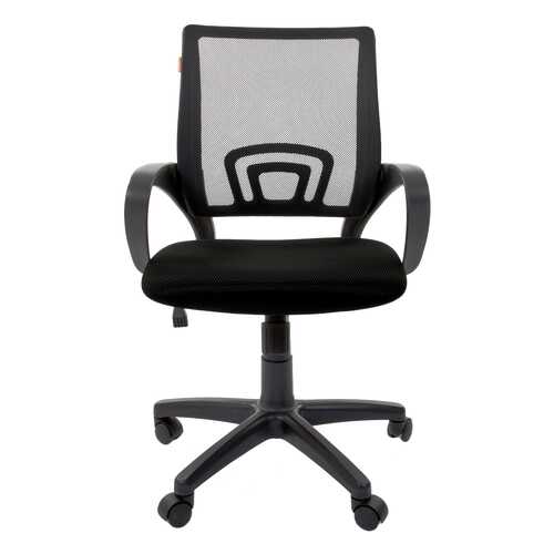 Офисное кресло KC-1/Сиденье ткань TW-11 (черная)/Cпинка сетка TW-01 (черная) в Едим Дома