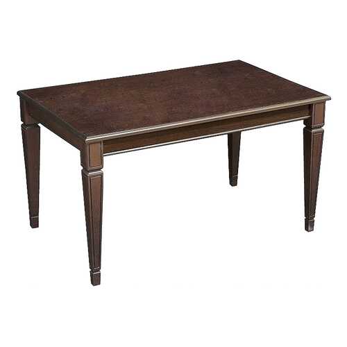 Журнальный столик Мебелик Васко В 81 В 81 92х58х52 см, тёмно-коричневый/патина в Едим Дома