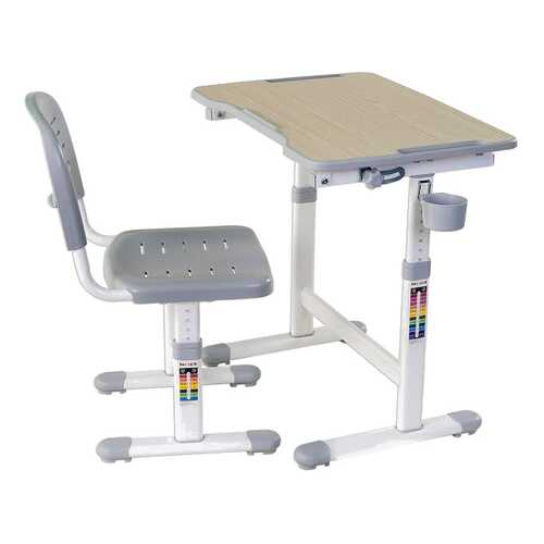 Парта со стулом Fun Desk PICCOLINO II Grey (серый) в Едим Дома